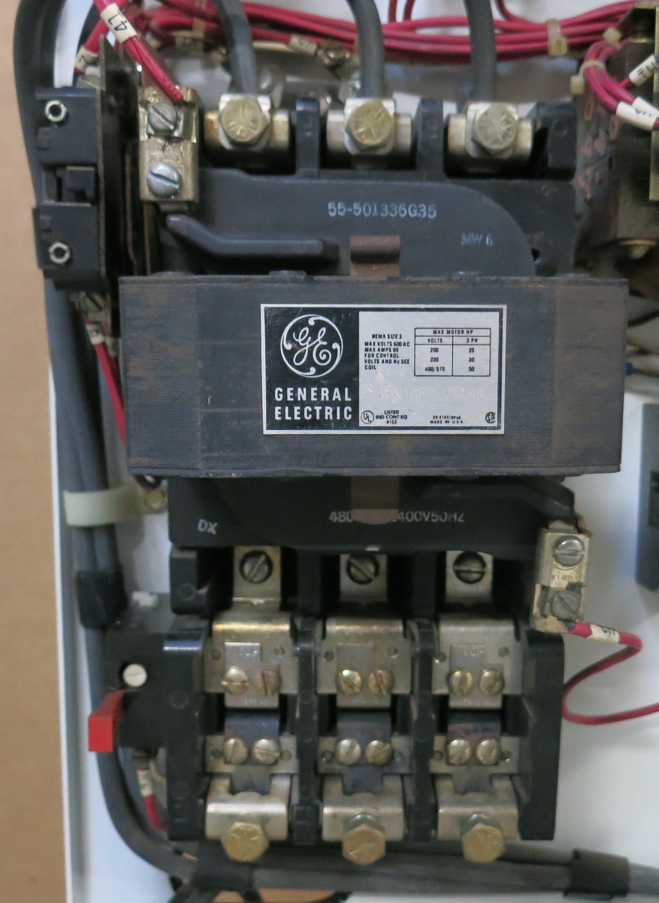 GE 8000 100A Breaker Size 3 Starter 30" MCC Bucket CR206E0 100Amp TECL (BJ0107-13)