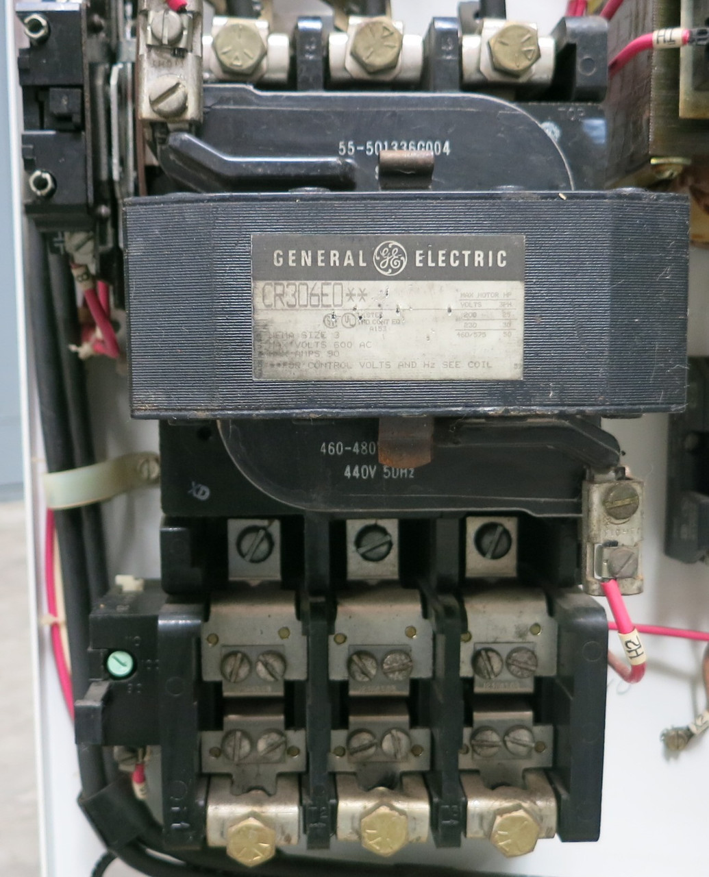 GE 8000 Size 3 Starter 50A Breaker 30" MCC Bucket TECL CR306E0 50 Amp (BJ0105-4)