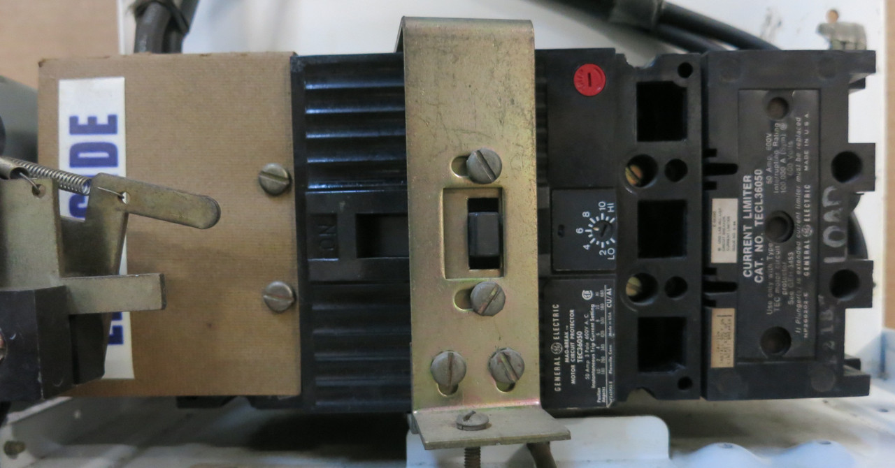GE 8000 50A Breaker Size 3 Starter 30" MCC Bucket CR206E0 50Amp TECL (BJ0111-2)