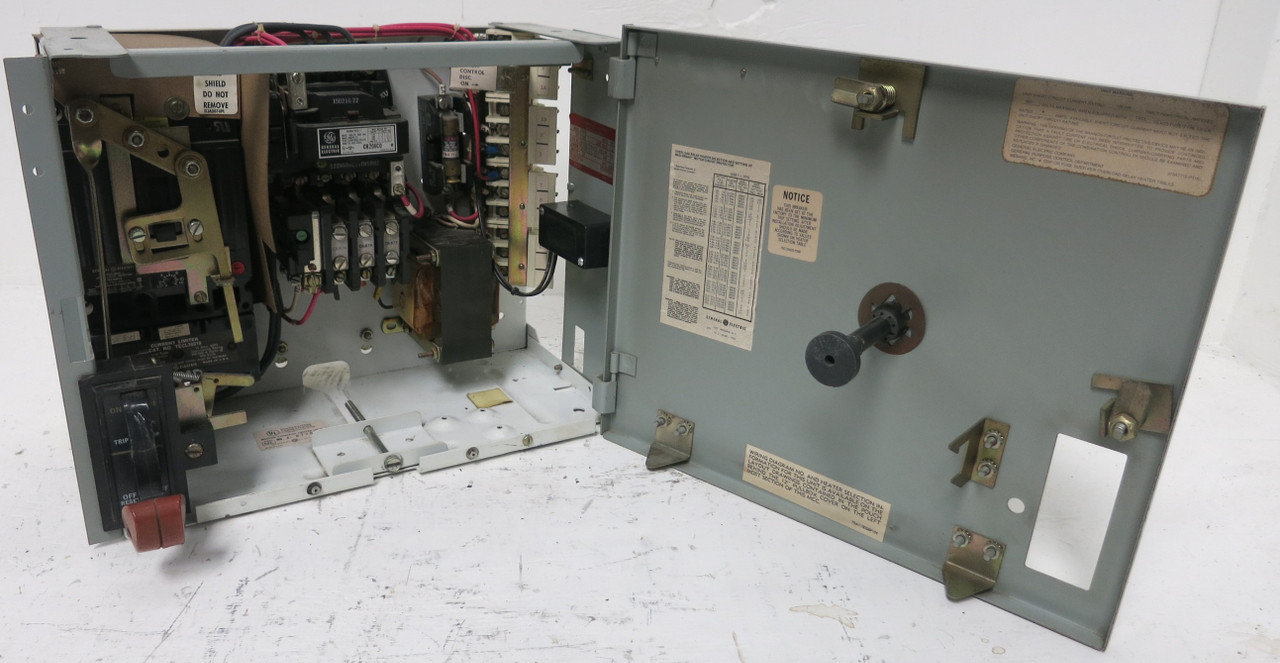 Image of GE 8000  15 Amp TEC36015 Breaker Size 1 CR206C0 Starter 12" MCC Bucket 15A TECL