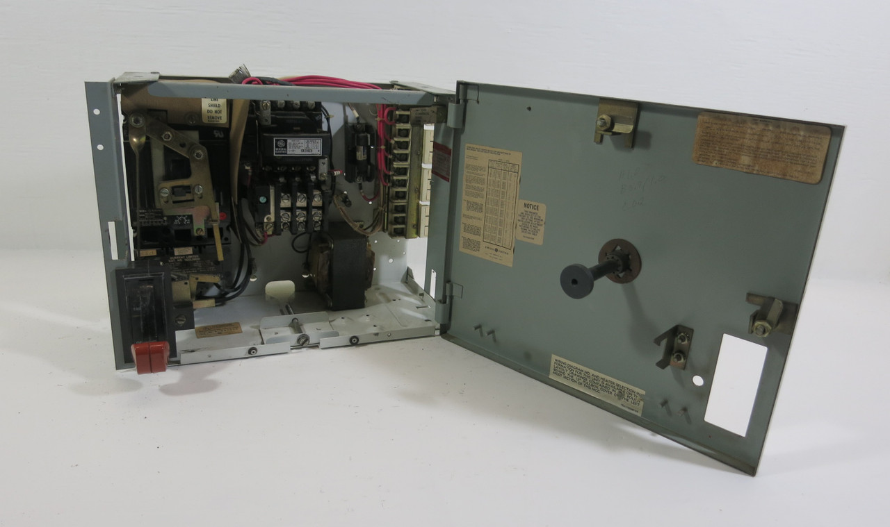 GE 8000 30A Breaker Size 1 Starter 12" MCC Bucket TECL CR206C0 30 Amp (BJ0121-8)