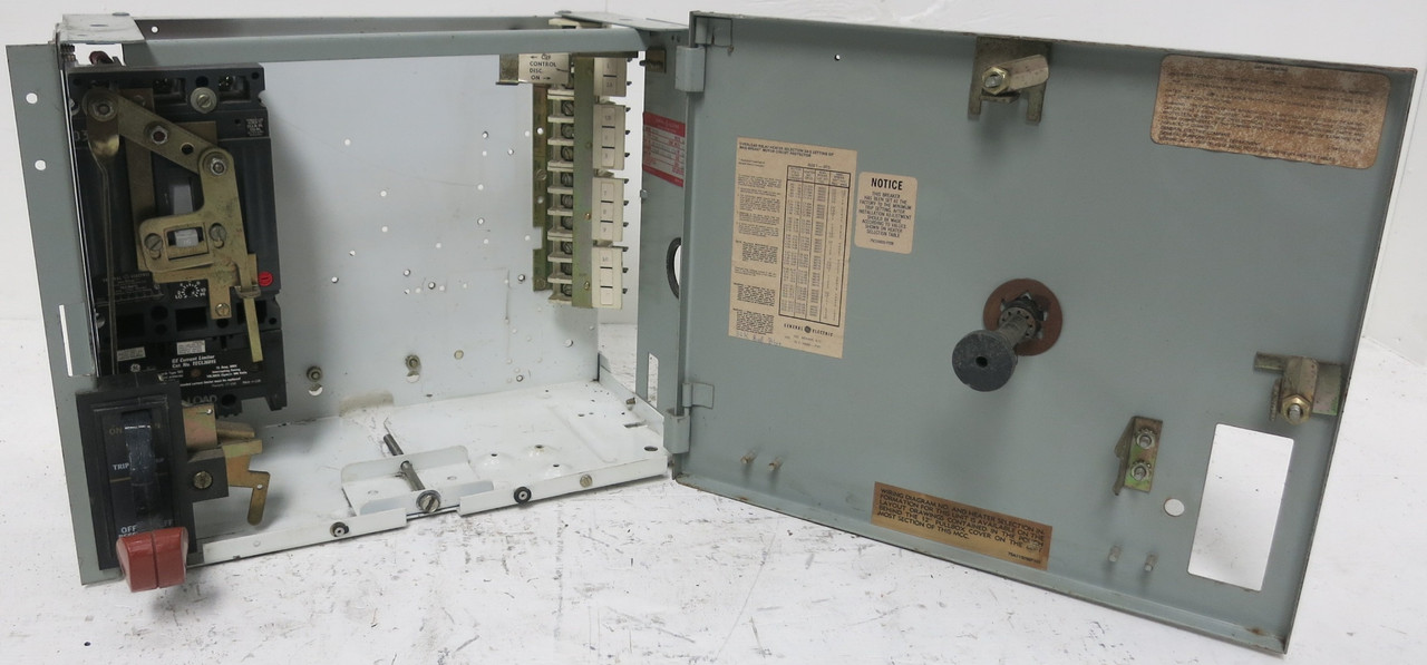 Image of General Electric GE 8000 15A Breaker Feeder 12" MCC Bucket 15 Amp TEC36015 TECL