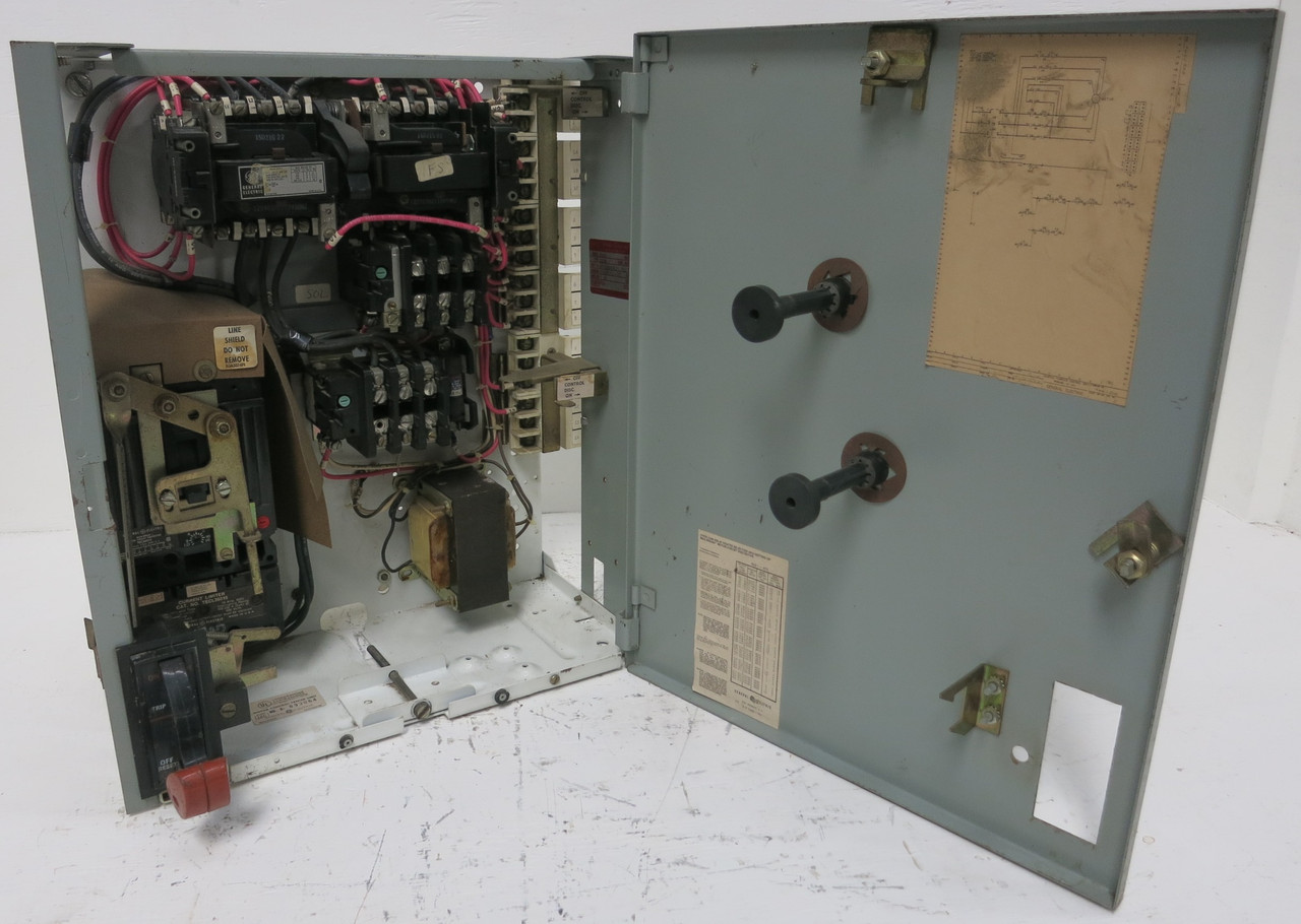 Image of GE 8000 Size 1 Reversing Starter 15A Breaker 18" MCC Bucket 15Amp CR3090000ABKA