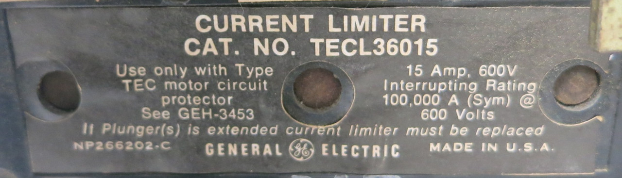 GE 8000 Size 1 Reversing Starter 15A Breaker 18" MCC Bucket 15Amp CR3090000ABKA (BJ0134-1)