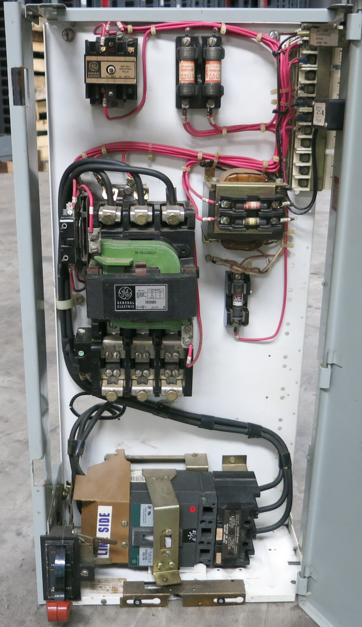 GE 8000 100A Breaker Size 3 Starter 30" MCC Bucket 100Amp TECL CR206E0 GREEN LBL (BJ0138-2)