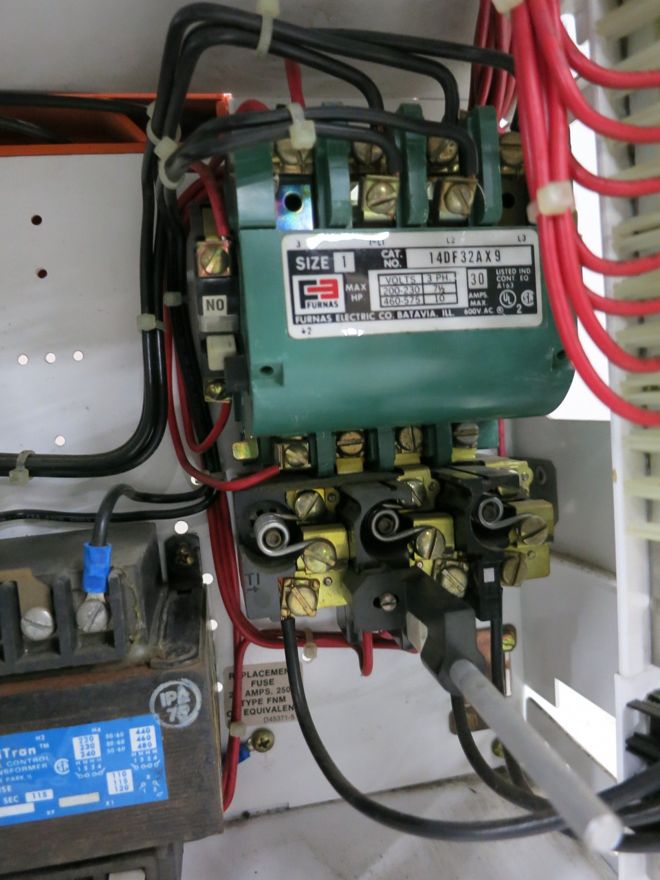 Siemens Tiastar 30A Fused Size 1 Starter 12" MCC Bucket 30 Amp Furnas System 89 (DW4736-6)