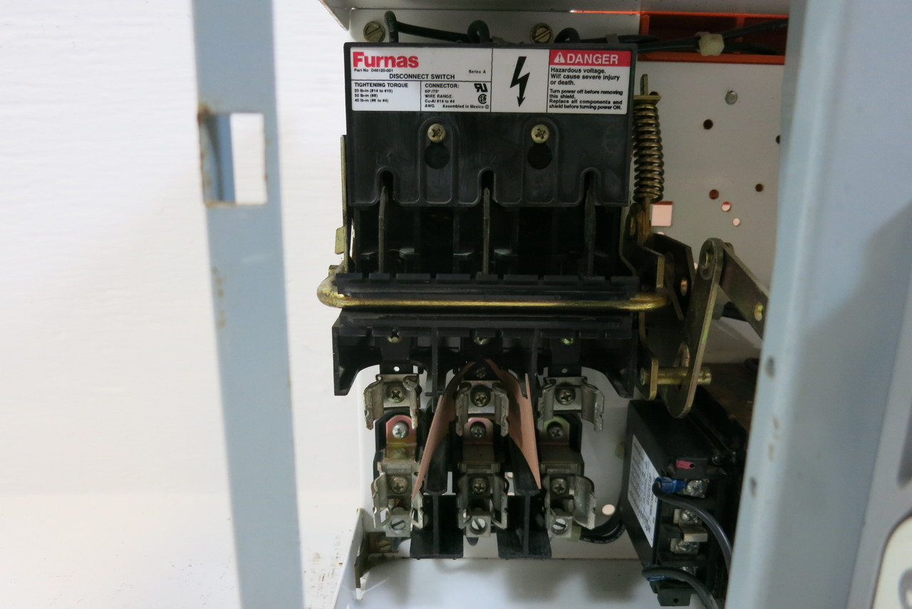 Furnas System 89 30A Fused Size 1 Starter 12" MCC Bucket 30 Amp Siemens Tiastar (DW4751-2)