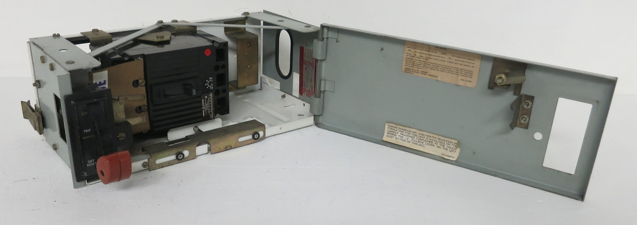 Image of General Electric GE 8000 50A Breaker 6" MCC Feeder Bucket 50 Amp *No Stabs*