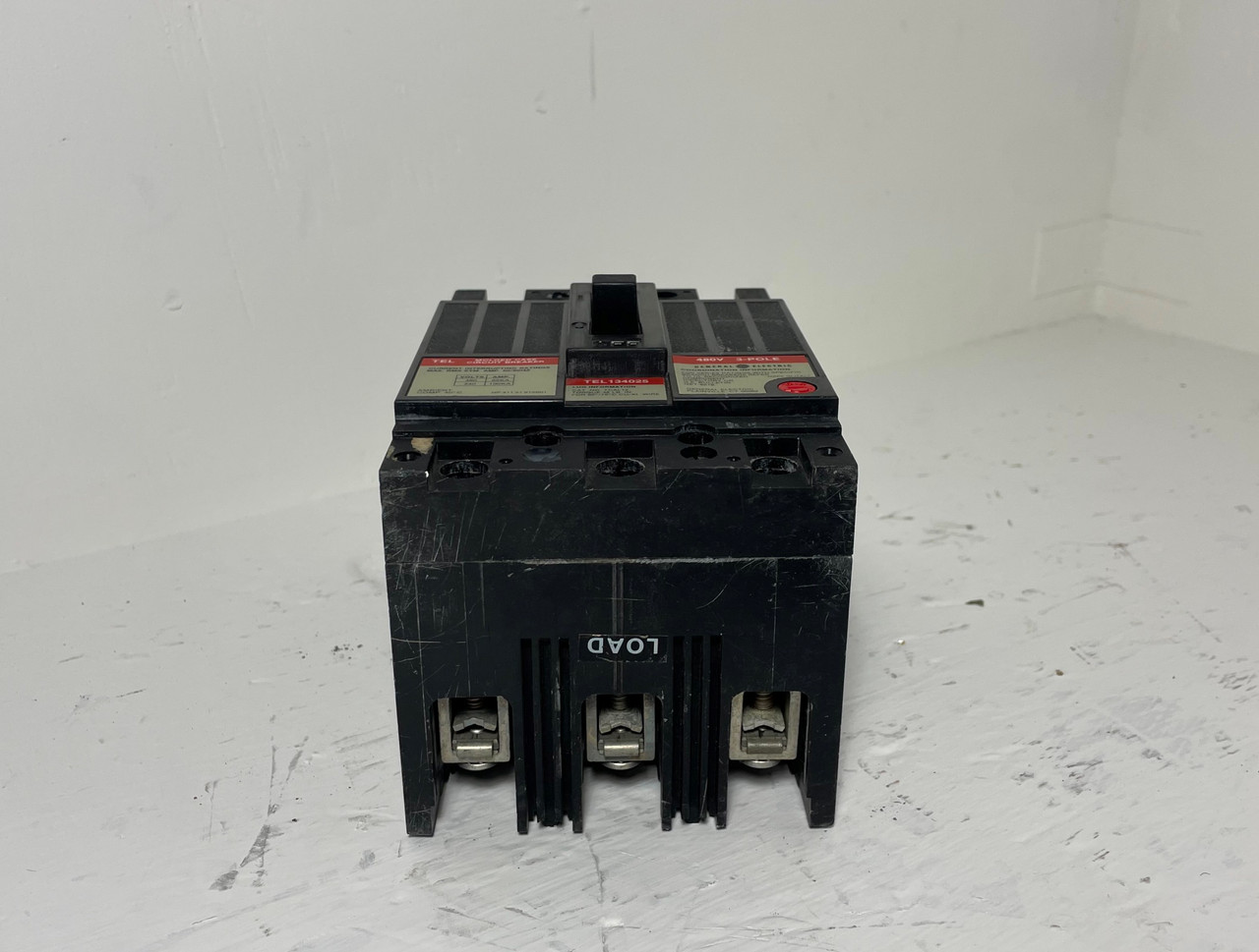 GE TEL134025 25A Circuit Breaker 480V 3 Pole Type TEL 25 Amp General Electric (EM4559-3)
