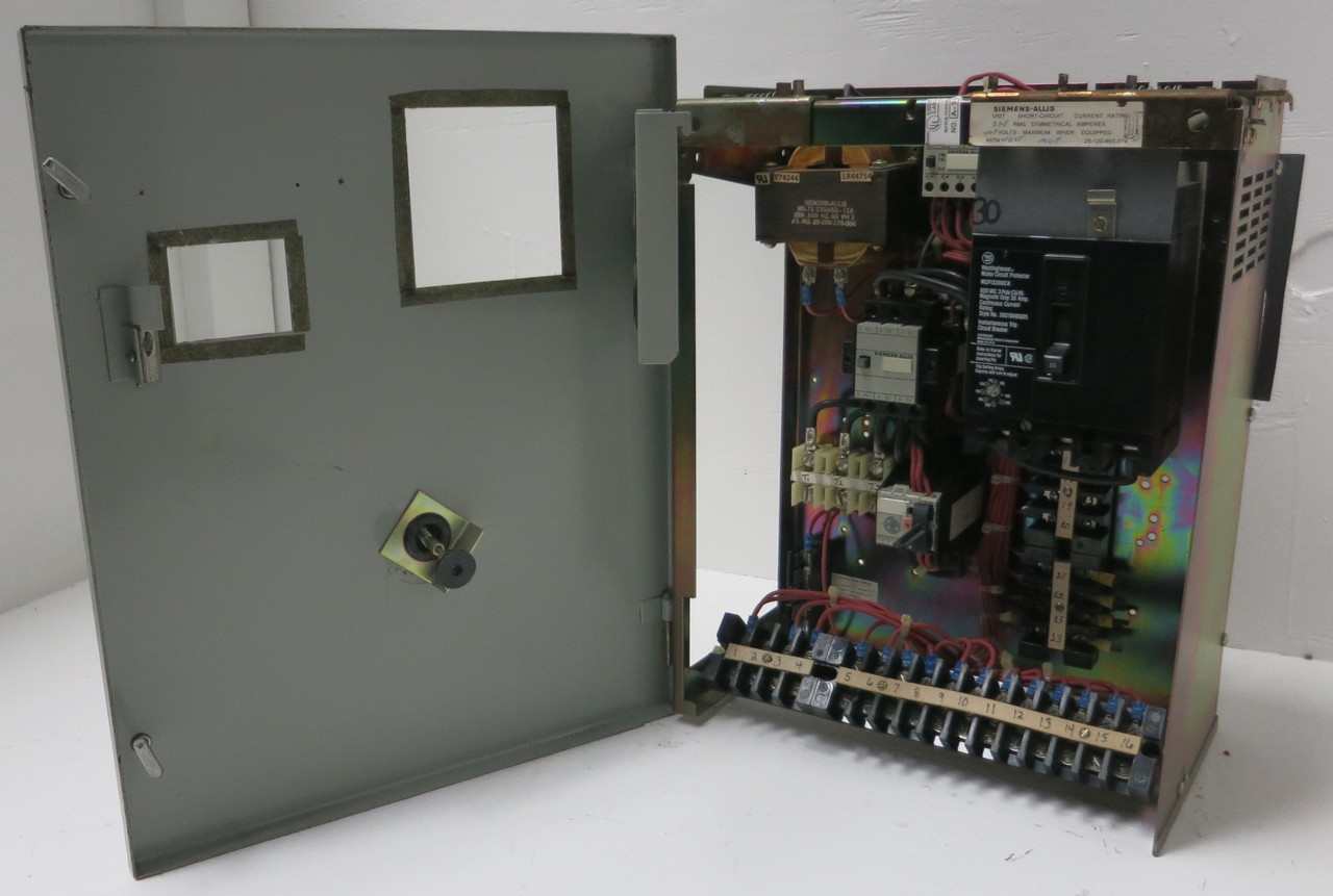Image of Siemens Marq 21 30A 18" MCC Starter Bucket Size 2 CXL2M*3 MCP Breaker 30 Amp ITE