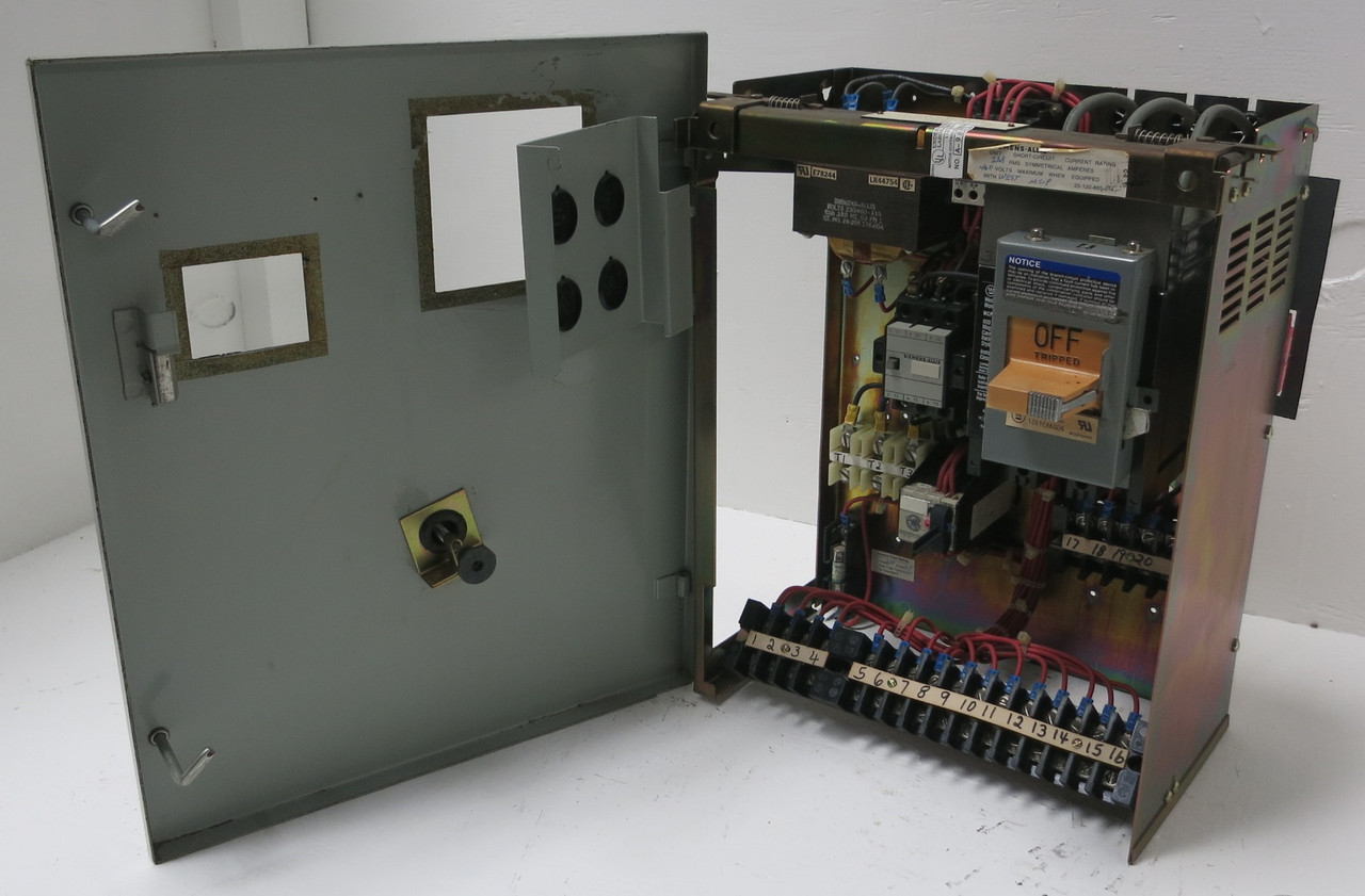 Siemens Marq 21 3A 18" MCC Starter Bucket Size 1 CXL10*3 MCP Breaker 3 Amp ITE (BJ0179-1)