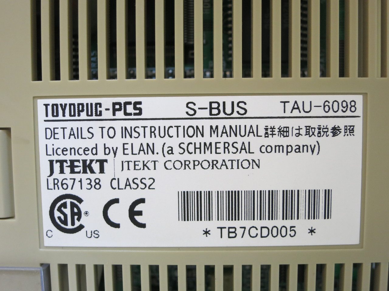 Toyoda Toyopuc-PCS TAU-6098 S-Bus Master Module PLC Unit JTEKT TAK6098 (DW4828-1)