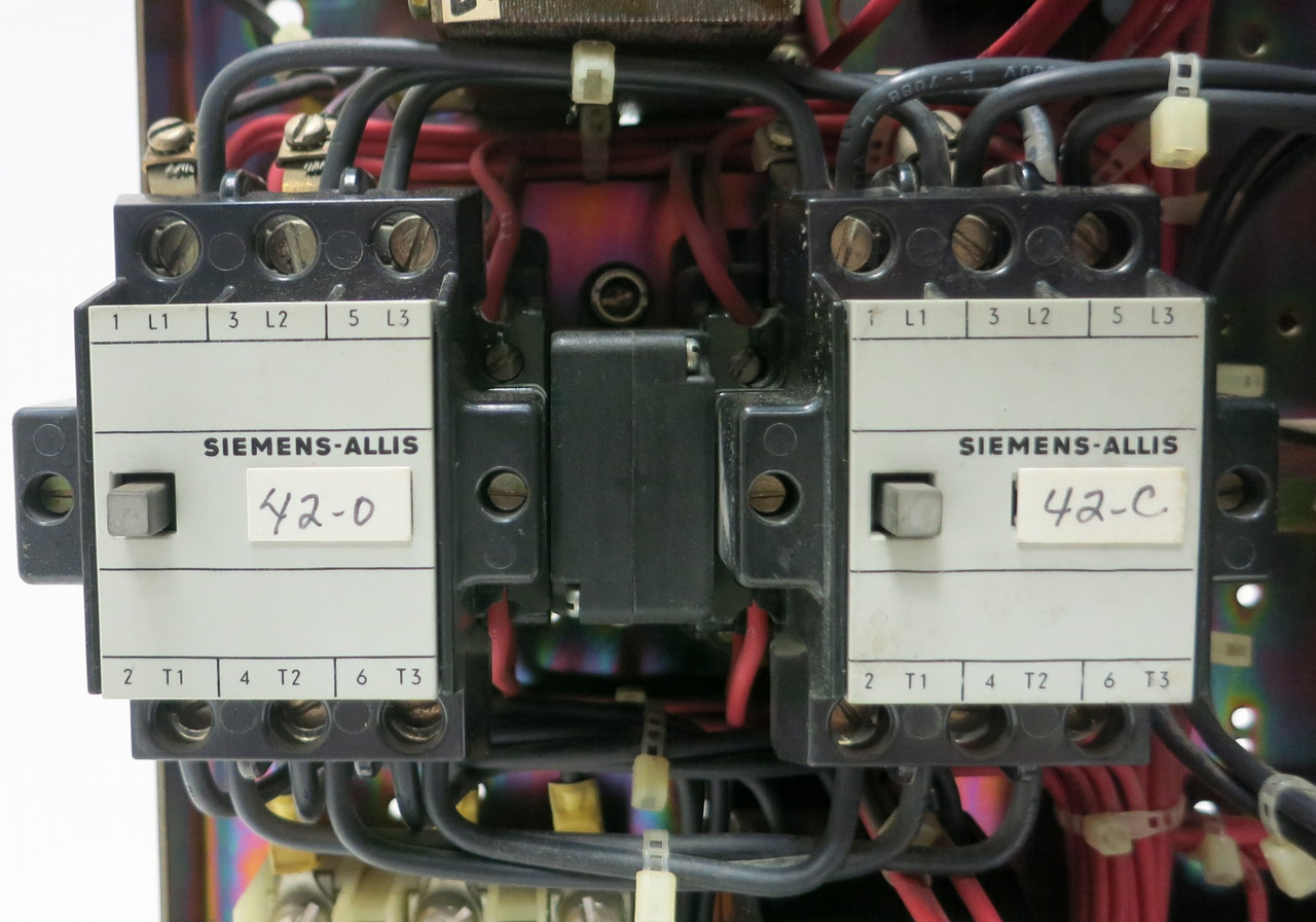 Siemens Marq 21 15A 18" MCC Starter Bucket Size 1 Reversing 15 Amp Breaker ITE (BJ0195-1)