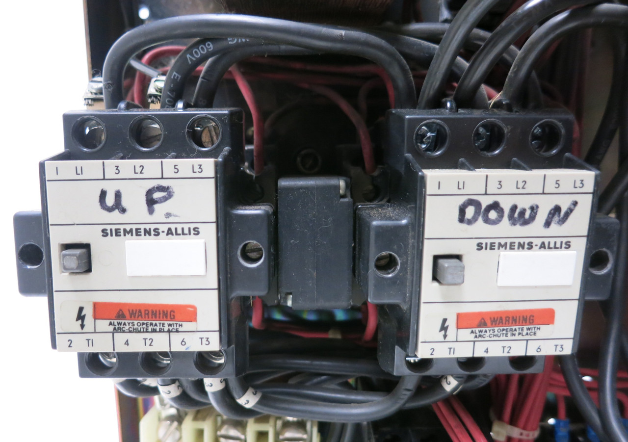 Siemens Marq 21 50A 18" MCC Starter Bucket Size 1 Reversing 50 Amp Breaker ITE (BJ0194-1)