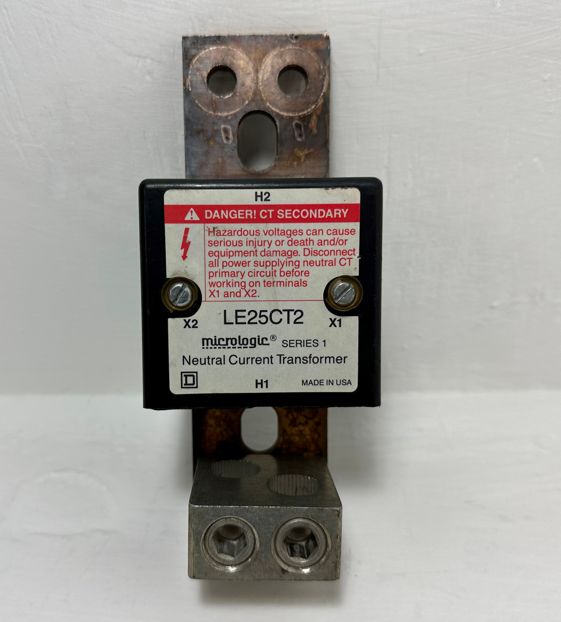 Square D LE25CT2 250A Micrologic Neutral Current Transformer Sensor AL600LI35 (EM4575-10)