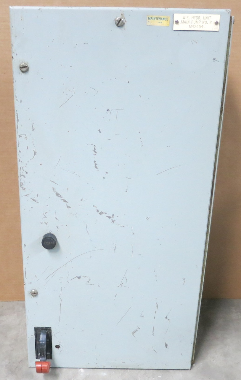 GE 8000 Size 3 Starter 50A Breaker 30" MCC Bucket 50 Amp TECL CR206E0 Green Lbl (BJ0203-1)