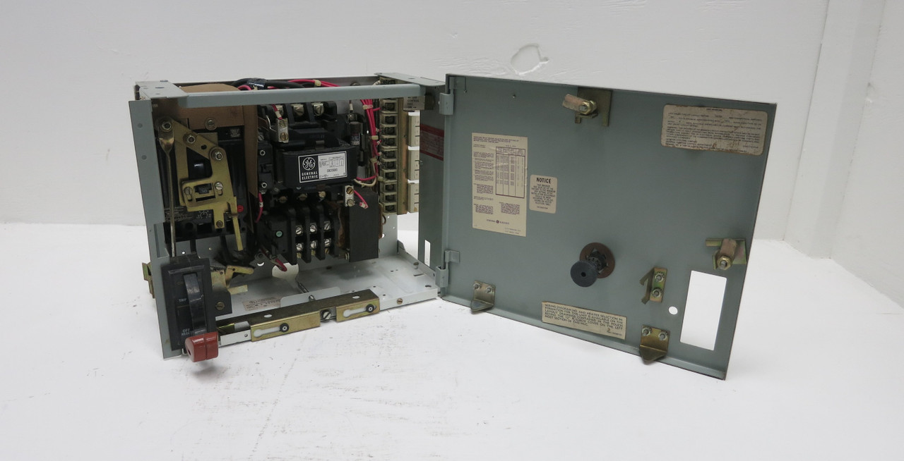 GE 8000 30A Breaker Size 2 12" MCC Starter Bucket 30 Amp CR206 TEC (BJ0232-1)