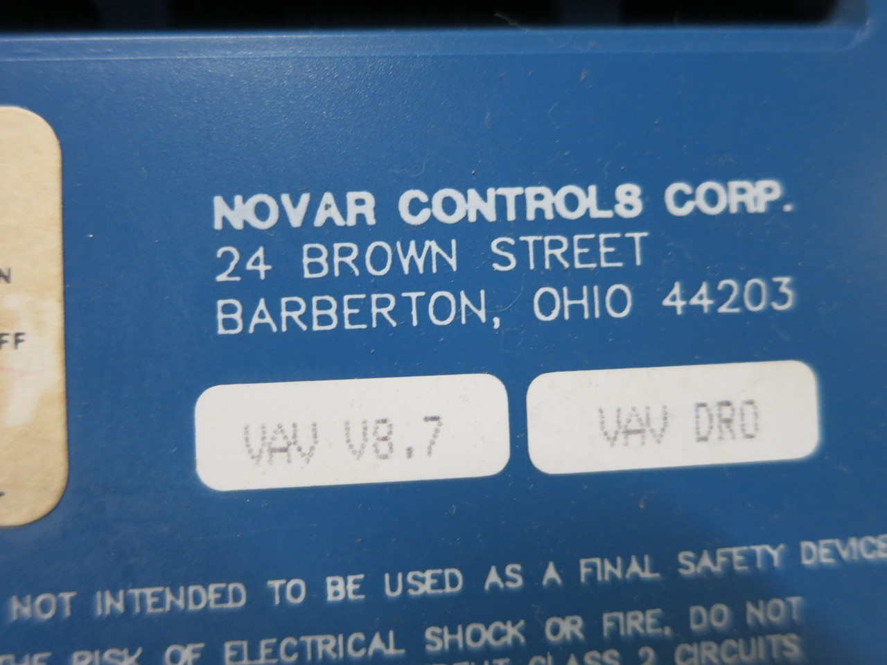 Novar VAV-4020 Logic One Terminal Box Controller V8.7 DRO Variable Air Volume (DW4940-73)