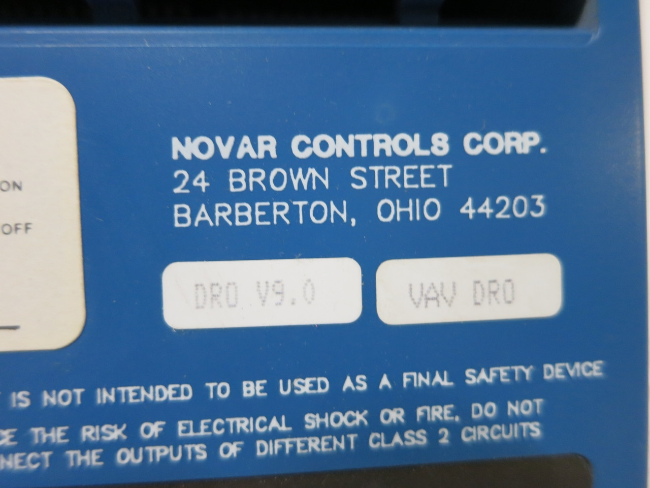 Novar VAV-4020 Logic One Terminal Box Controller V9.0 DRO Variable Air Volume (DW4939-5)