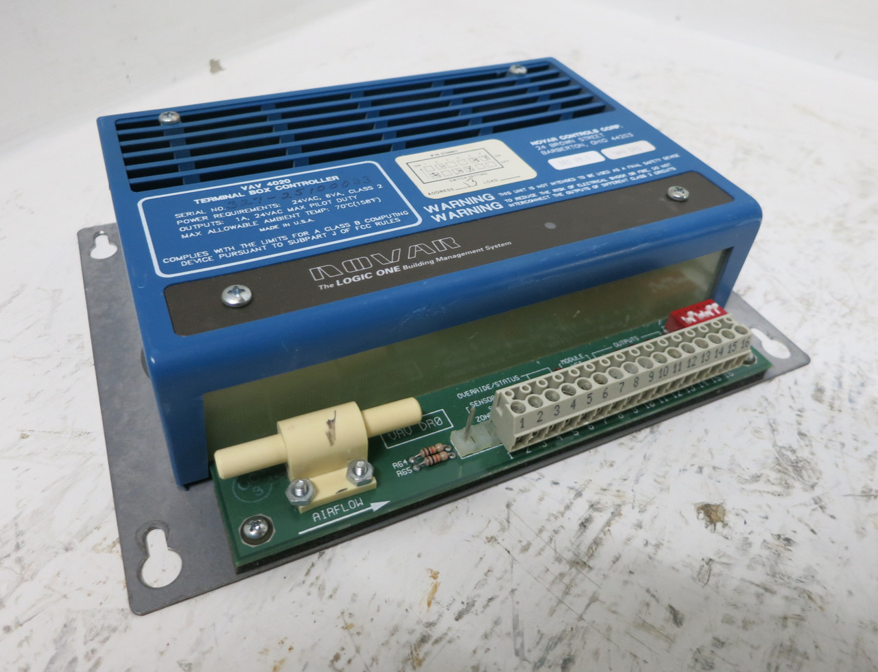 Novar VAV-4020 Logic One Terminal Box Controller V9.0 DRO Variable Air Volume (DW4939-5)