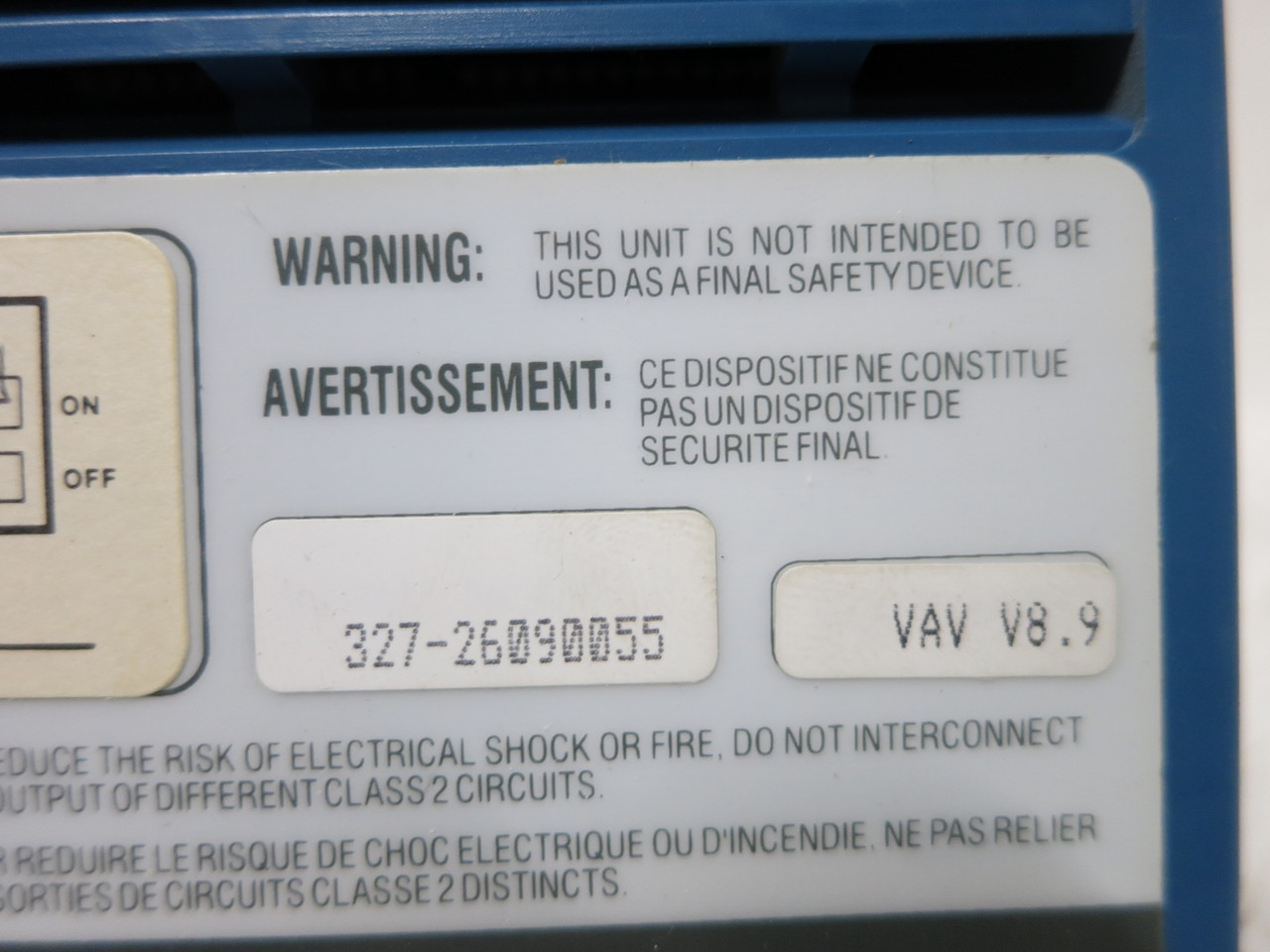 Novar VAV-4020 Logic One Terminal Box Controller V8.9 DRA Variable Air Volume (DW4938-1)