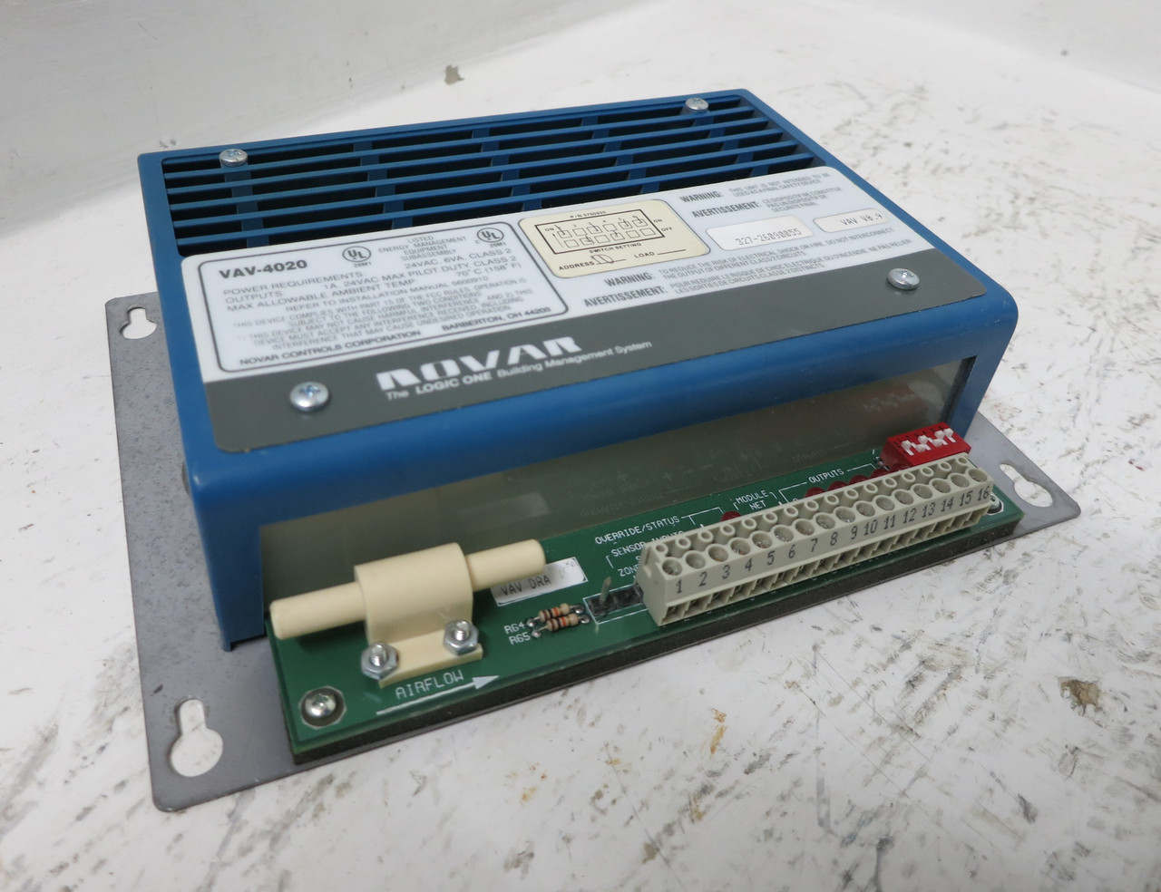 Novar VAV-4020 Logic One Terminal Box Controller V8.9 DRA Variable Air Volume (DW4938-1)