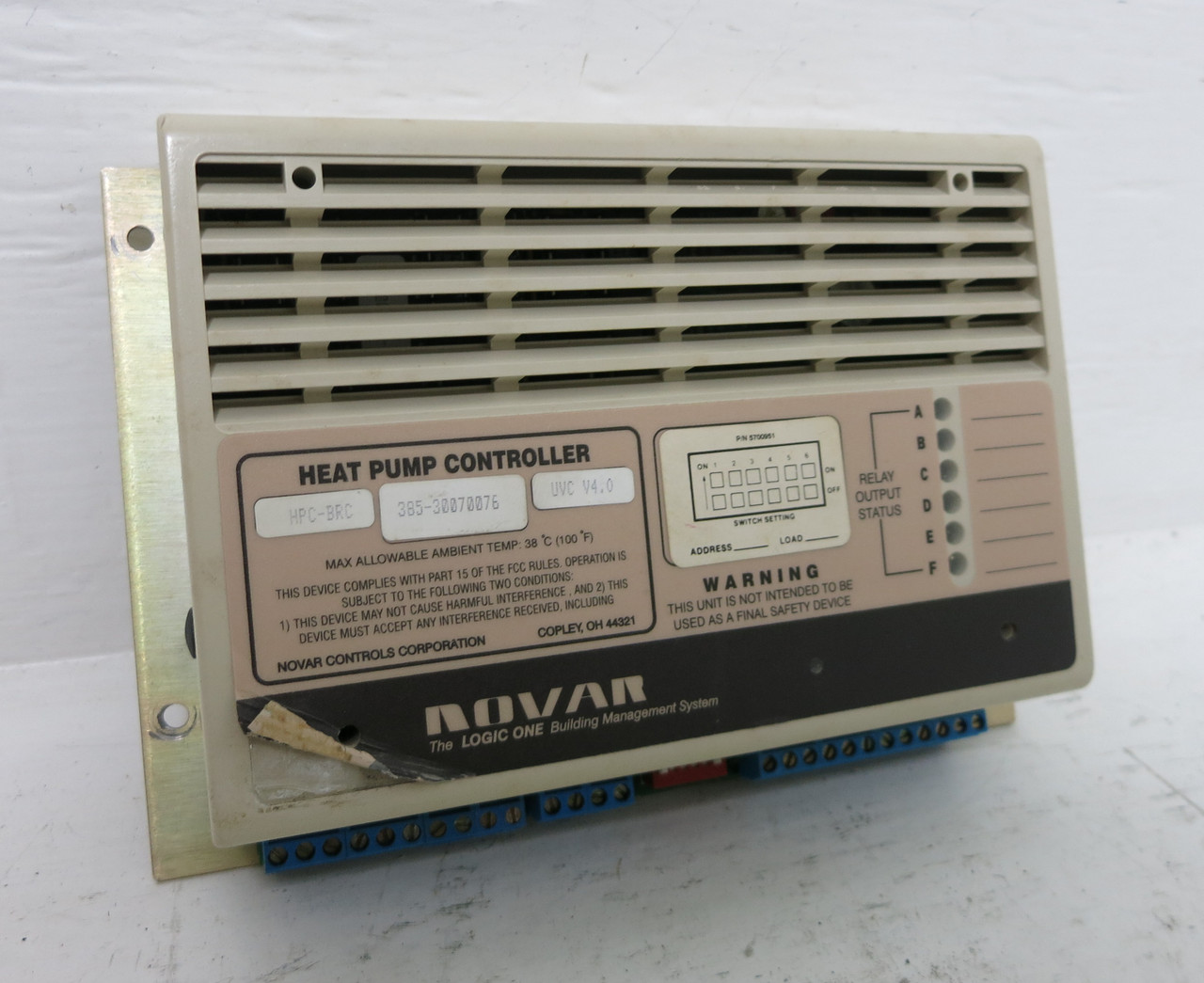 Image of Novar HPC-BRC V4.0 Logic One Heat Pump Controller 6380010 UVC Building Controls