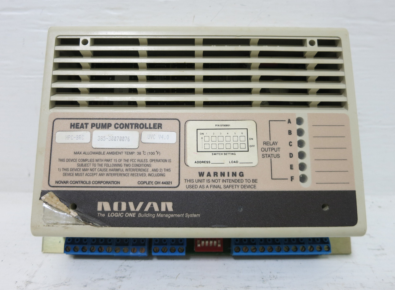 Novar HPC-BRC V4.0 Logic One Heat Pump Controller 6380010 UVC Building Controls (DW4949-1)