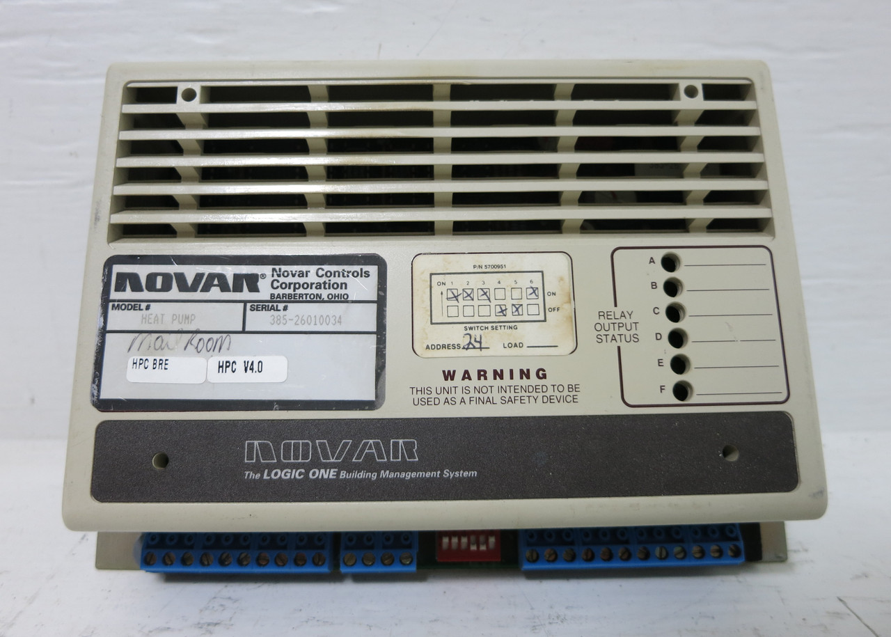 Novar HPC-BRE V4.0 Logic One Heat Pump Controller 6380010 UVC Building Controls (DW4950-1)