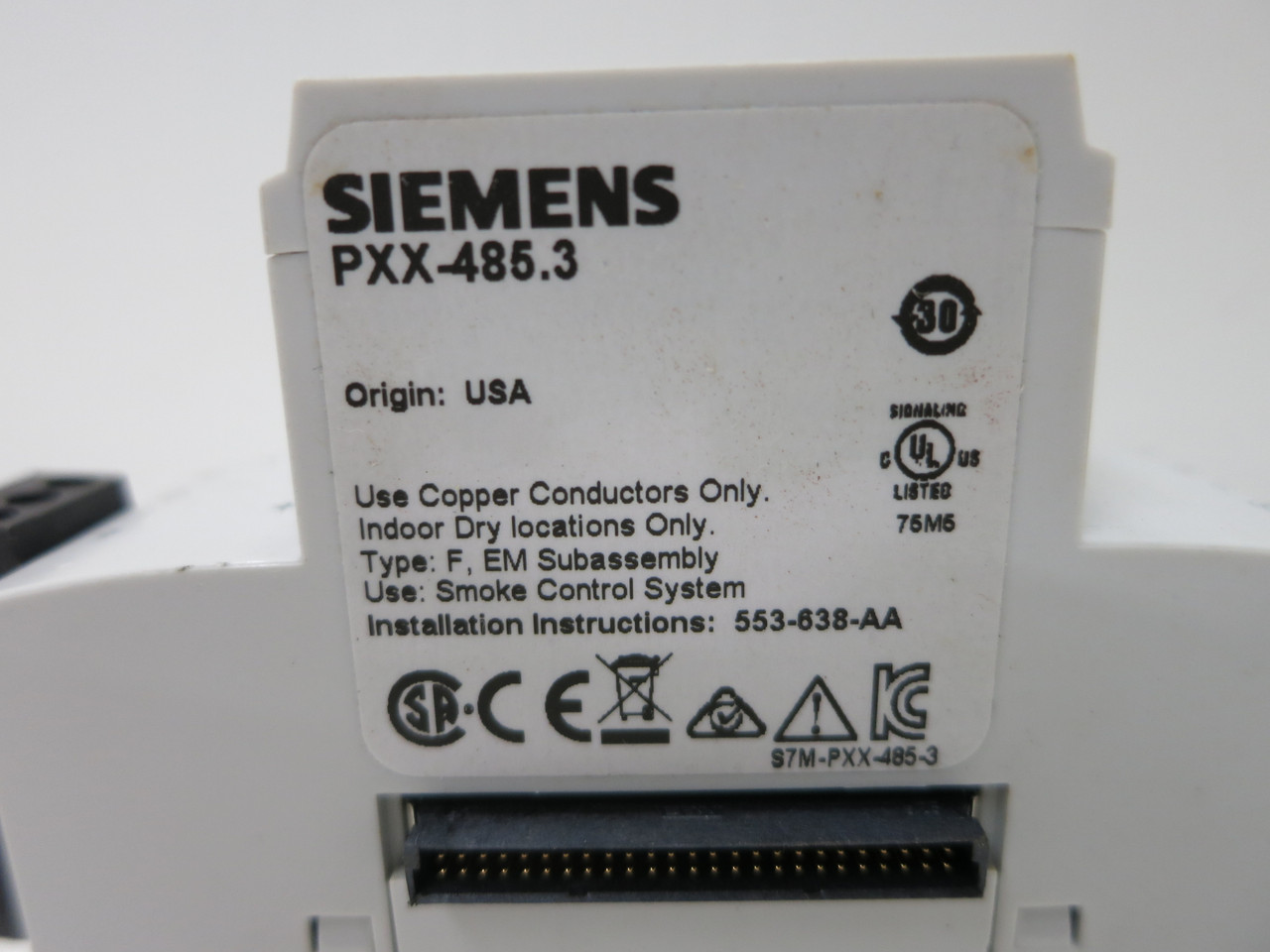 Siemens PXX-485.3 TX-IO PXC Modular Expansion Module APOGEE PLC (DW4966-6)