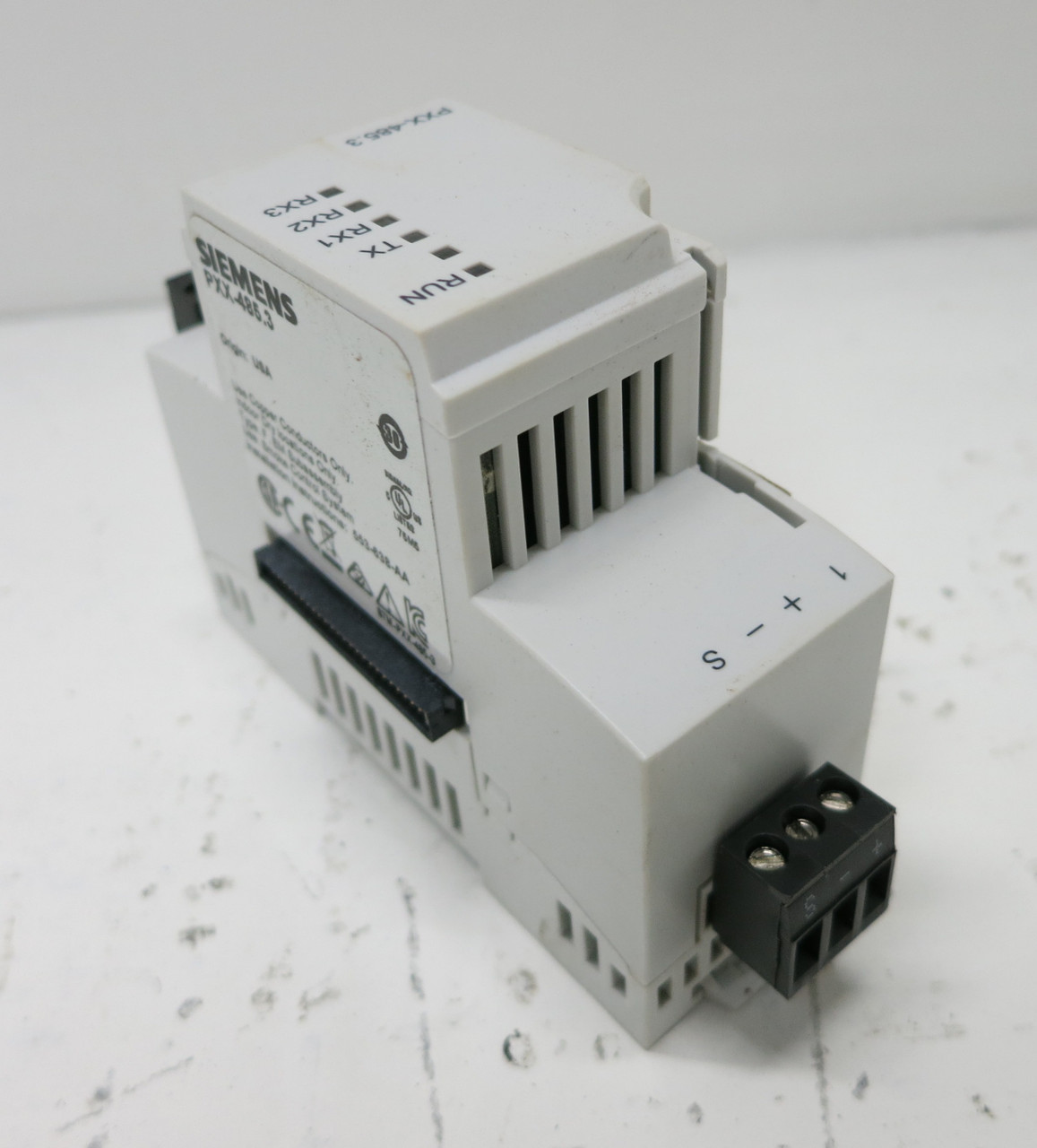 Siemens PXX-485.3 TX-IO PXC Modular Expansion Module APOGEE PLC (DW4966-6)