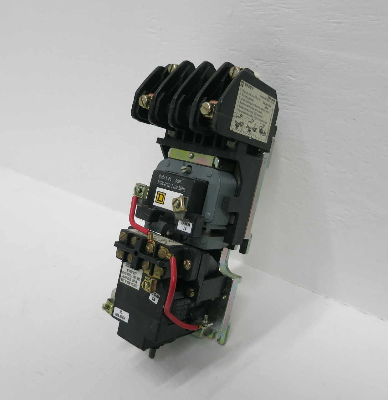 Square D 8903-LX020 Lighting Contactor 20 Amp 120V Coil 2P 3Ph 8903LX020 (BJ0241-9)