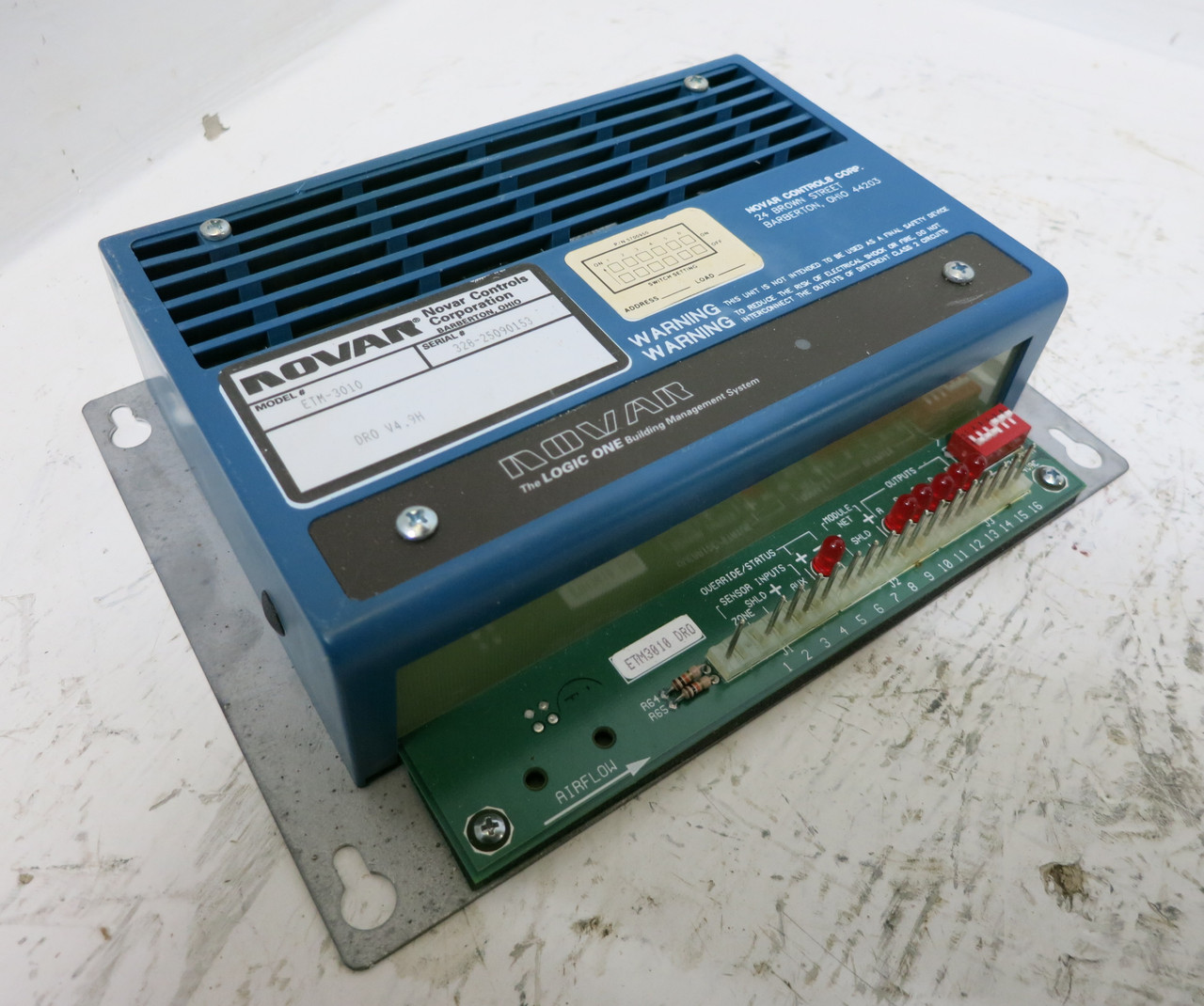 Novar ETM-3010 V4.9H Logic One Direct Digital Controller DRO DDC HVAC ...