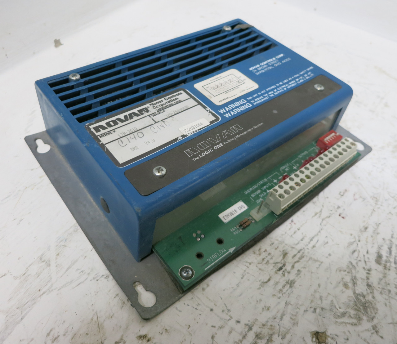 Novar ETM-3010 V4.8 Logic One Direct Digital Controller DRO DDC HVAC Control (DW4969-10)