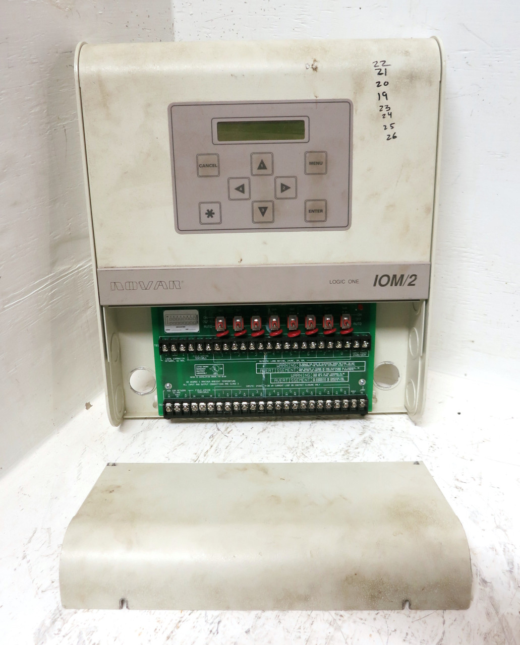 Novar IOM/2 Logic One V1.29 Input/Output Module Triac Remote Override DRO Board (DW4980-16)