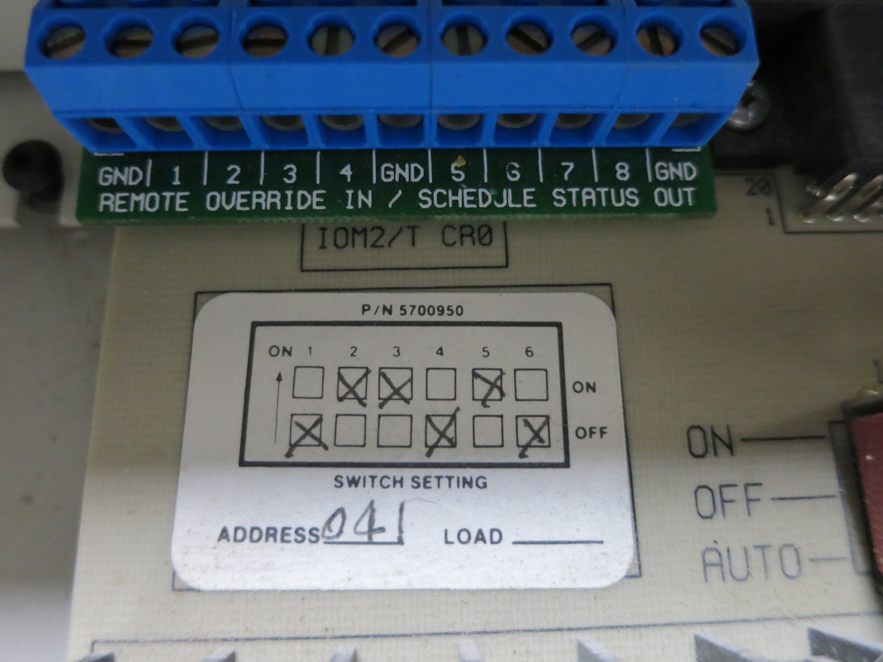 Novar IOM/2 Logic One V3.05 ARF Input/Output Module Triac Remote Override CRO (DW4978-1)
