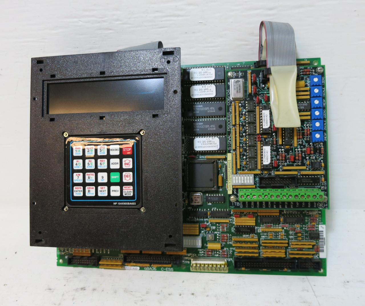 GE DS200SDCCG1AGD Mark V Control Board w/ Display and Signal Processor DS200SLCC (DW4999-1)