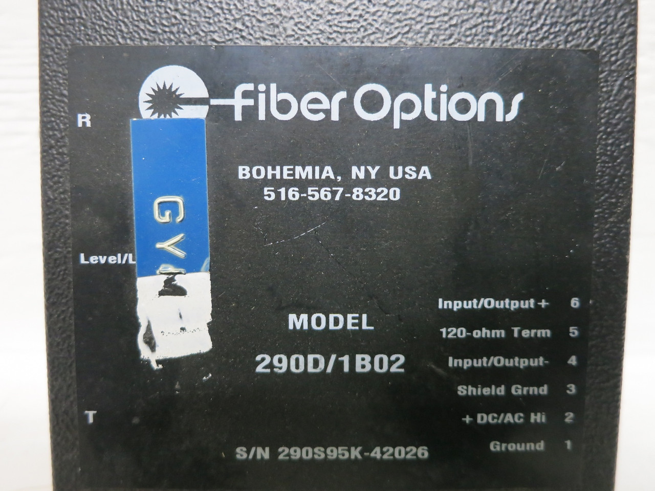 FiberOptions 290D/1B02 Fiber Optic TCVR Transceiver Module (DW5009-4)