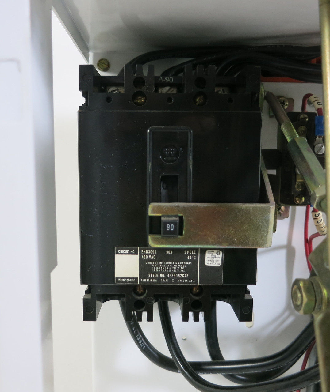 Siemens Tiastar Furnas System 89 Size 3 Starter 90A Breaker 24" MCC Bucket (BJ0272-1)