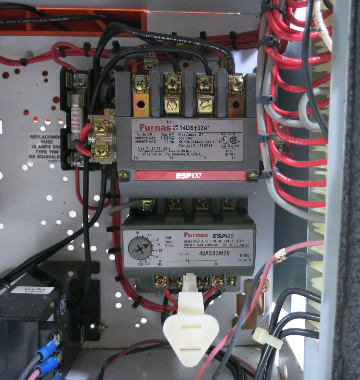 Furnas System 89 Siemens Tiastar Size 1 30A Fused Starter 12" MCC Bucket 30 Amp (BJ0297-10)