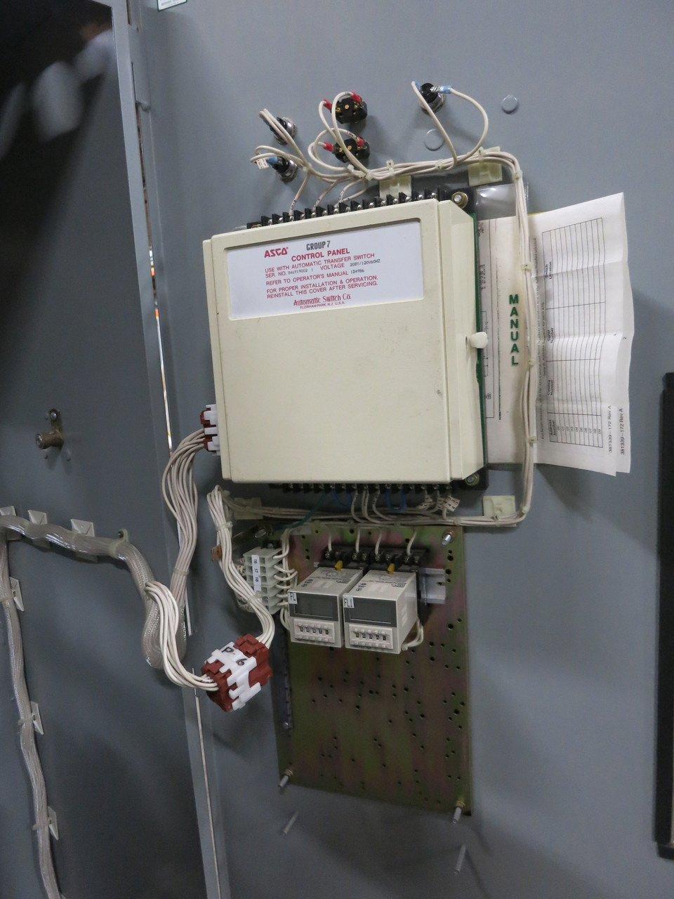 ASCO E962326047XC 260A 208V Automatic Transfer Switch Bypass Isolation 260 Amp (DW5159-1)