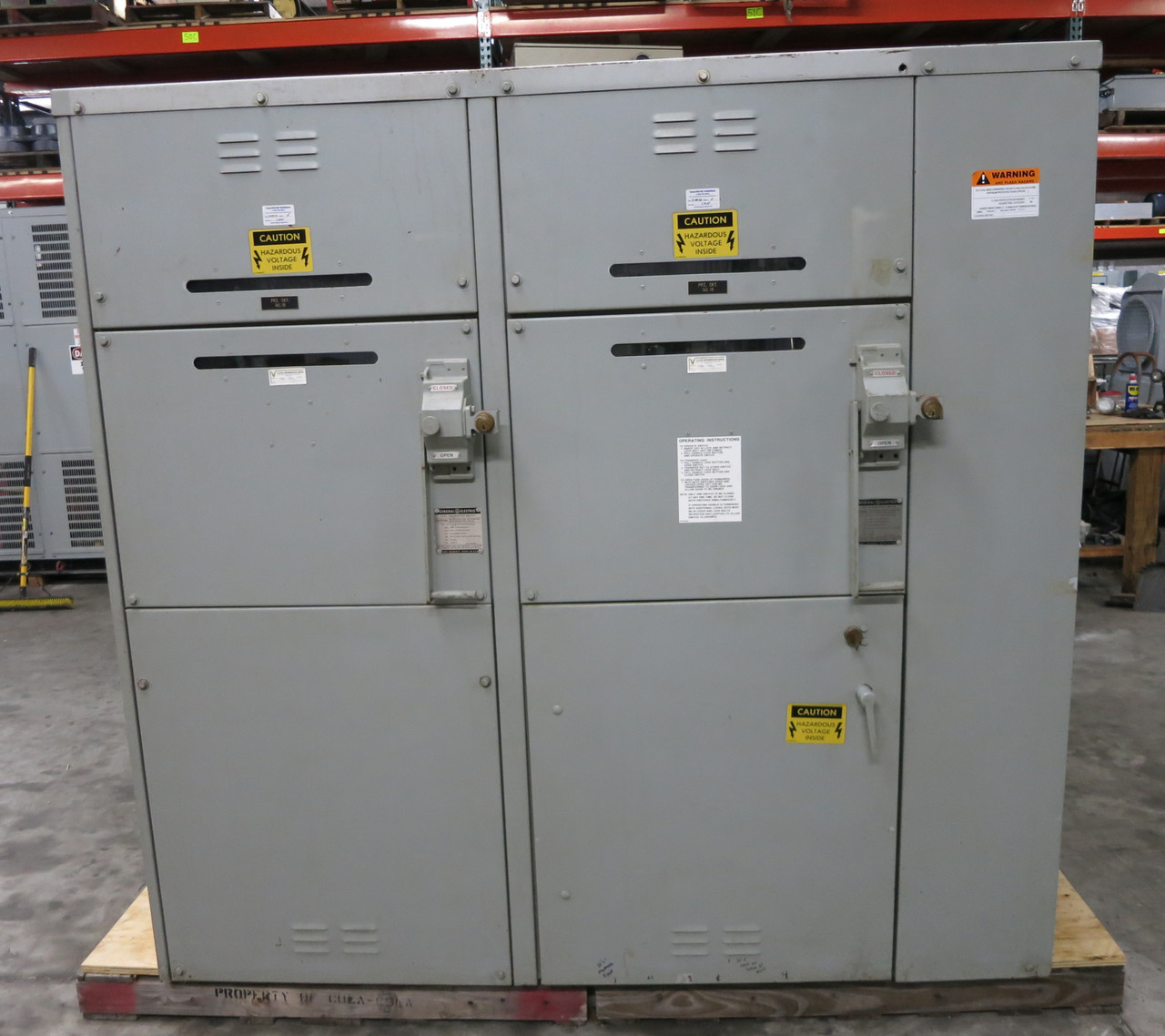 GE 13.8kV - 15.5kV Load Interrupter Manual Transfer Switch 600A Disconnect 100E (DW5161-1)