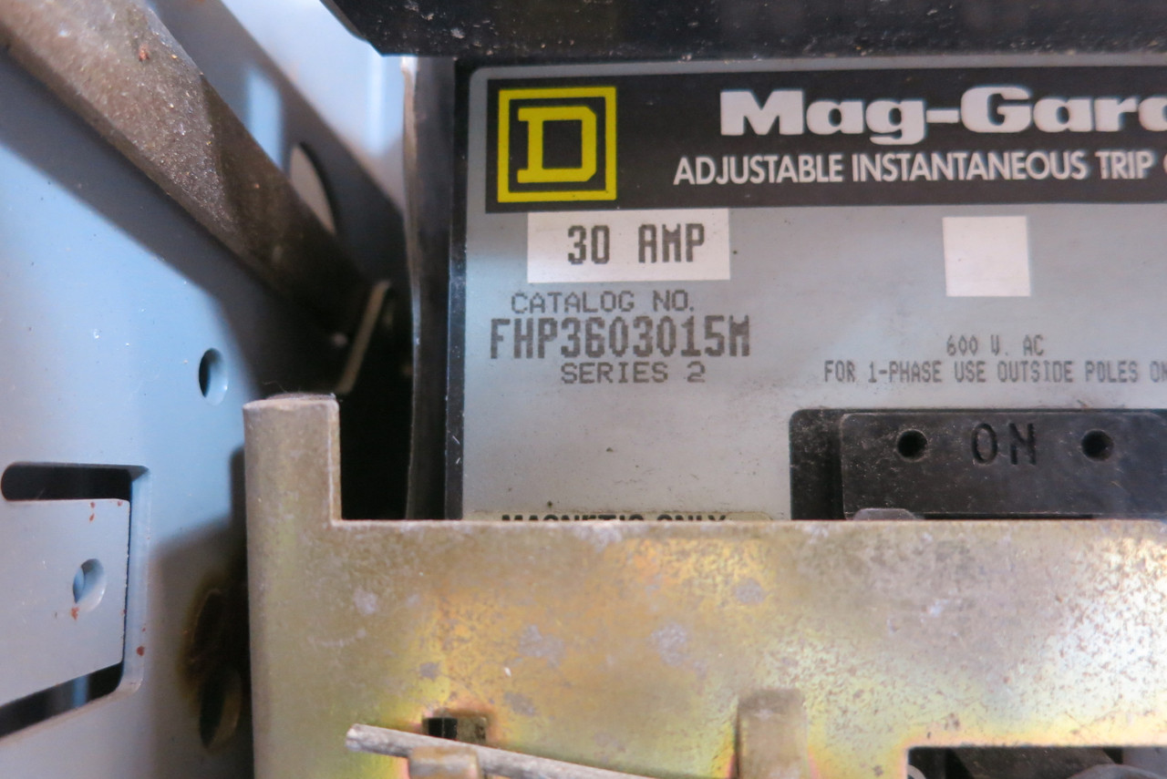 Square D Model 5 30A Breaker Feeder 12" MCC Bucket 30 Amp Mod 5 (BJ0314-16)