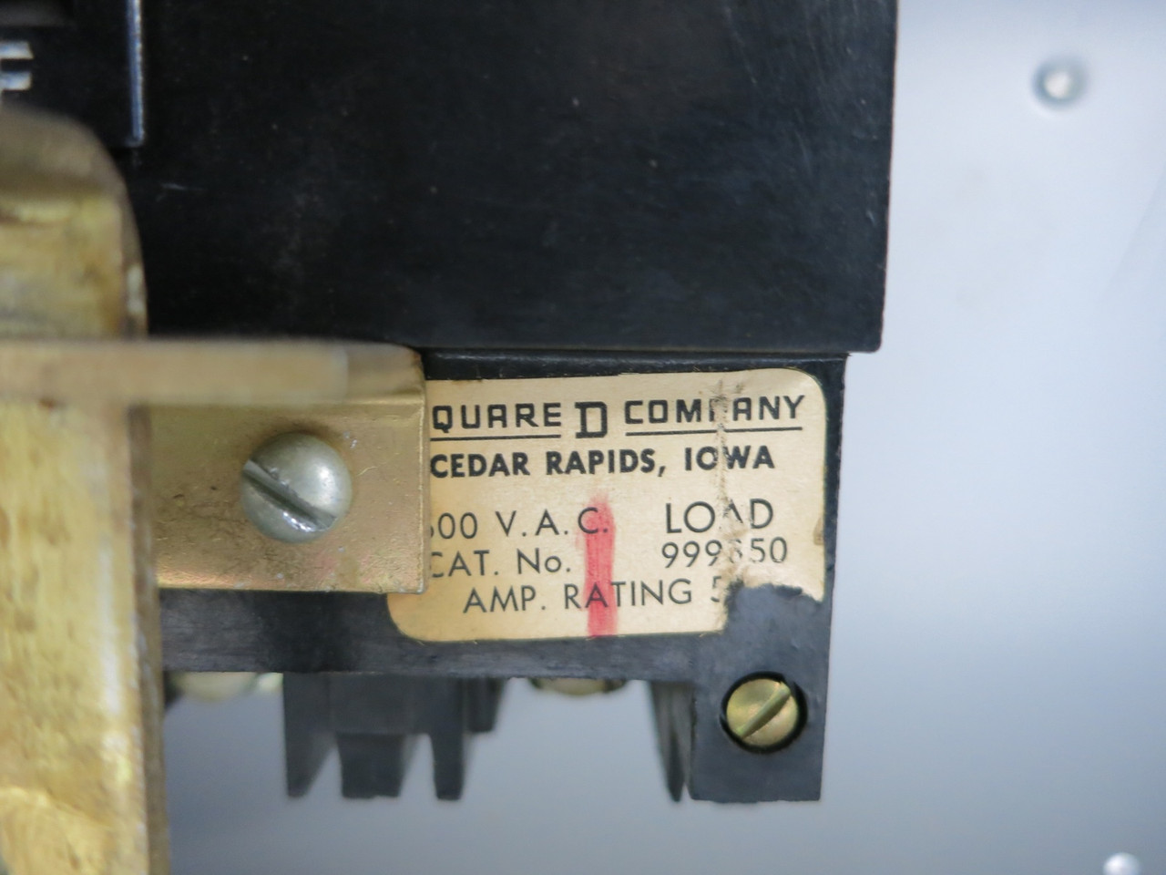 Square D Model 3 50A Breaker Feeder 12" MCC Bucket 50 Amp Class 8999 999350 (DW5199-2)