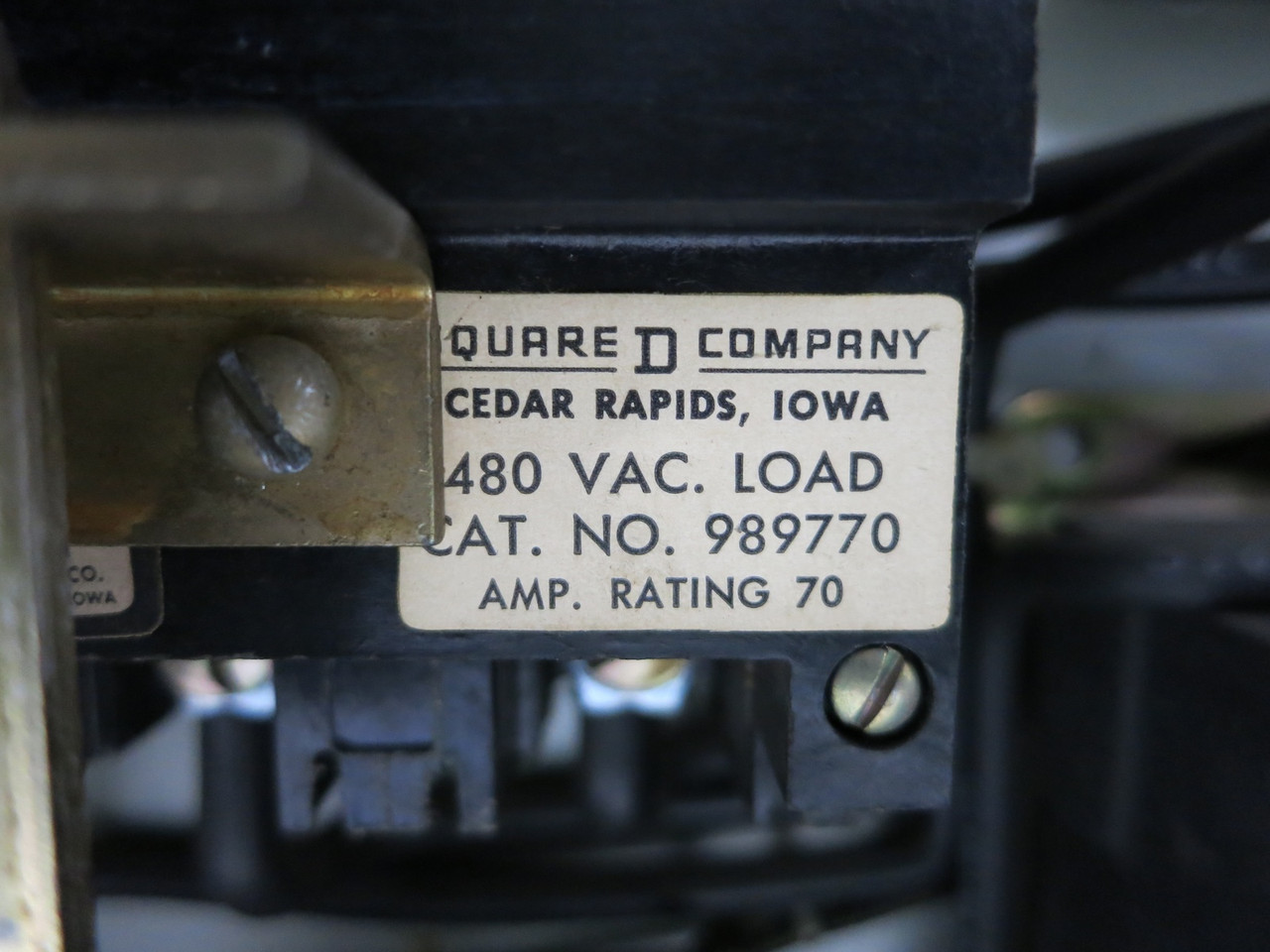 Square D Model 3 70A Breaker Size 2 Starter 18" MCC Bucket 70 Amp Class 8999 (DW5202-14)