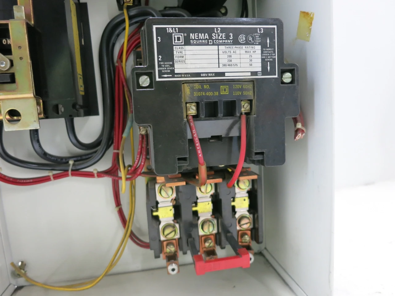 Square D Model 3 80A Breaker Size 3 Starter 18" MCC Bucket 80 Amp Class 8998 (DW5203-2)