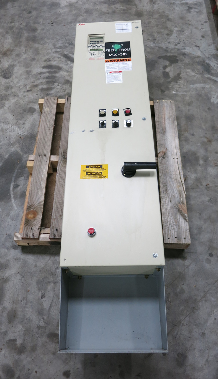 ABB ACH501-020-4-N0P2 20 HP AC VS Drive 3PH 480V ACH-500 20HP Bypass 27A (DW5215-1)