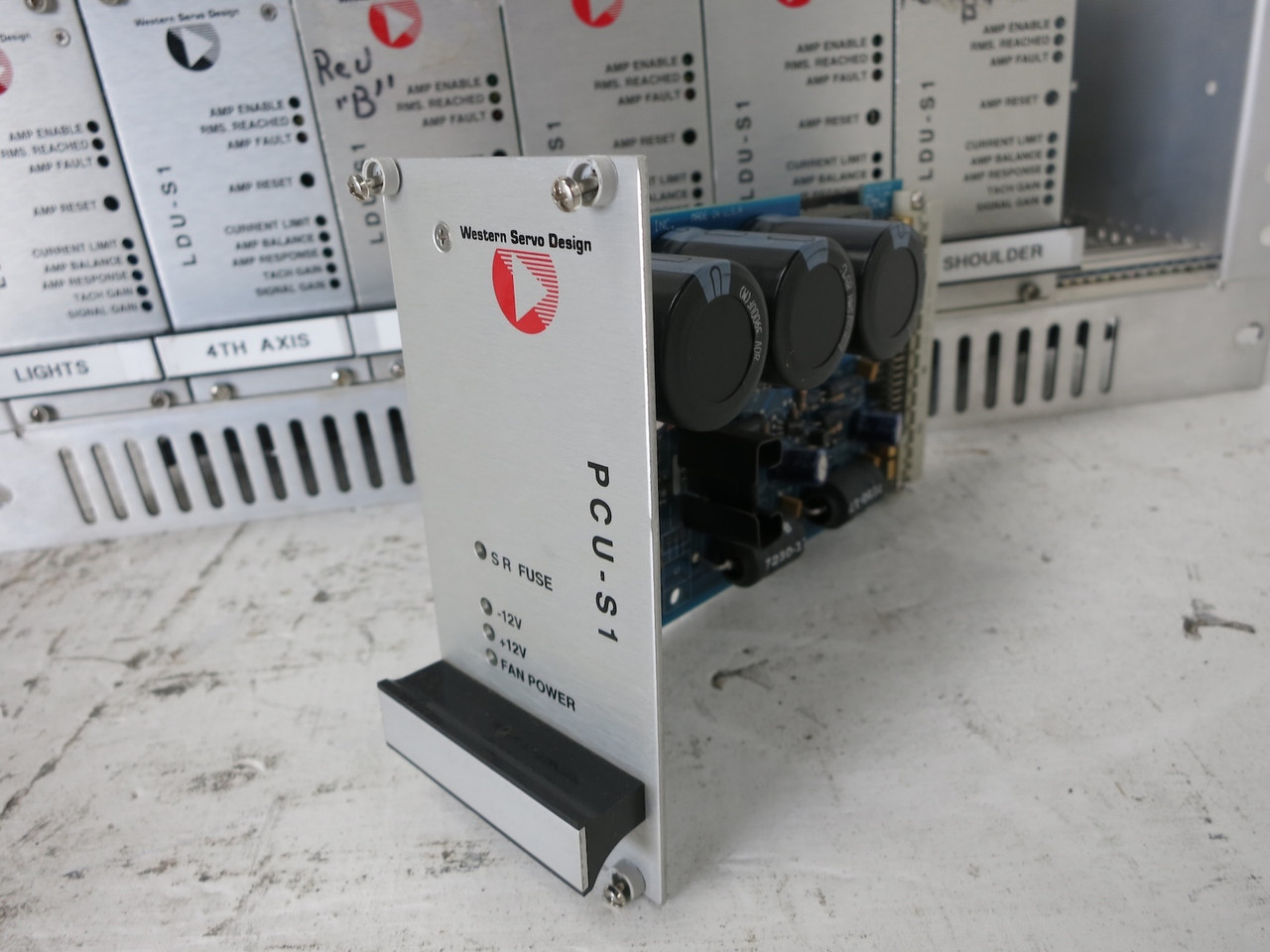 Western Servo Design PLC Rack w/ LDU-S1 PCU-S1 Modules 10094-100 (DW5222-4)