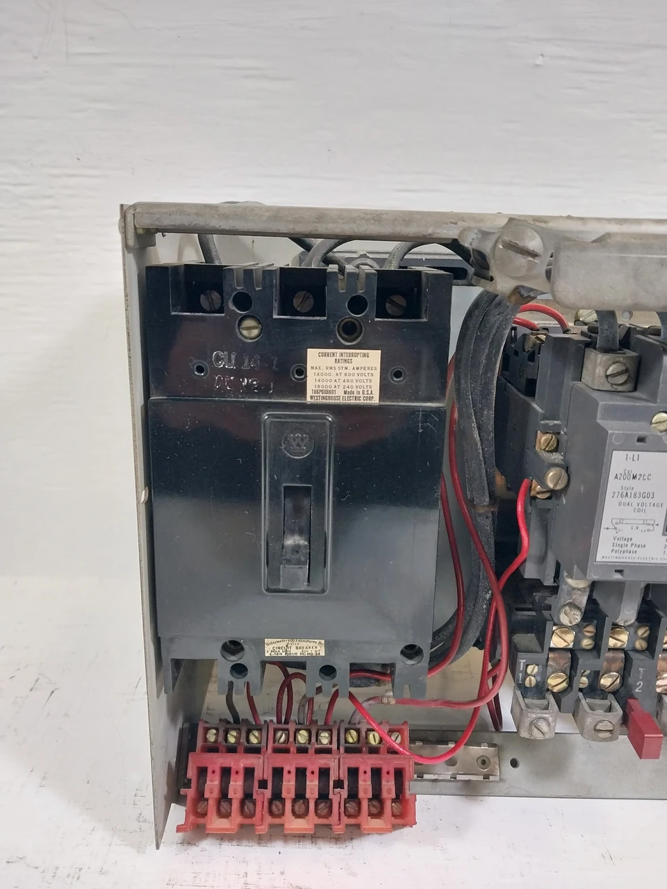 Westinghouse Type W Size 2 Starter 50A Breaker 12" MCC Bucket 50 Amp (BJ0324-13)