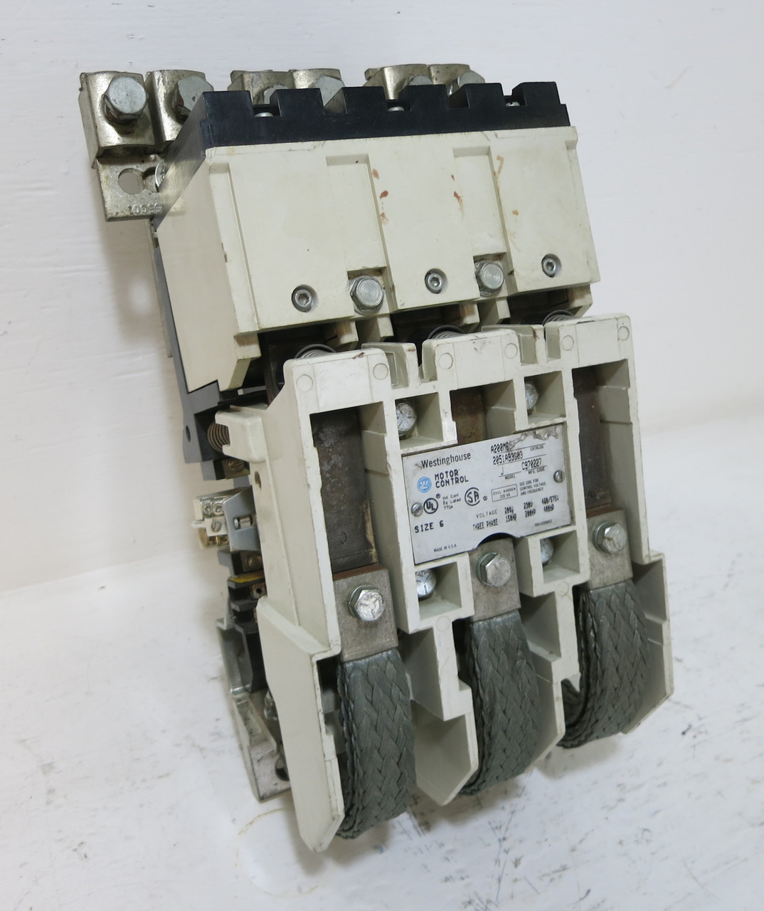 Westinghouse A200M6CX Size 6 Motor Contactor 2051A93G03 480V Coil A200M6-CX (DW5223-1)